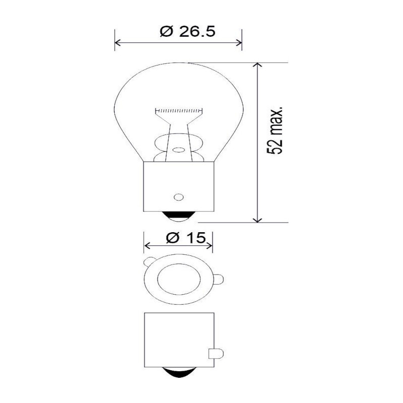 PY21W 24V 21W BAU15s LongLife PY21WSLLV24