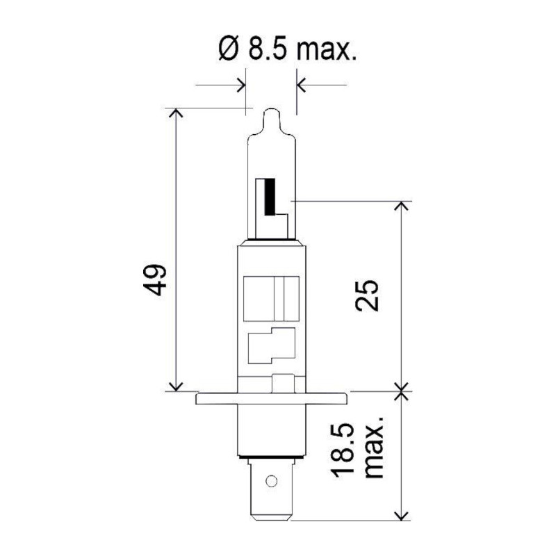 H1 24V 70W P14.5s H1SLAV24