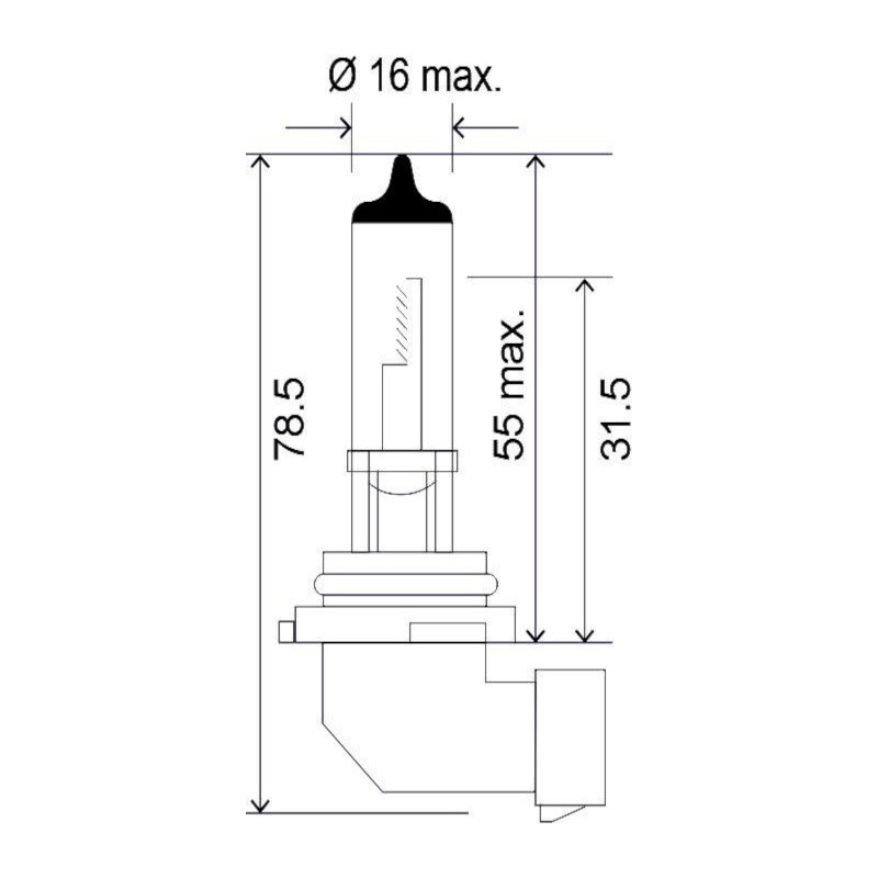 H10 12V 45W PY20d H10SLA