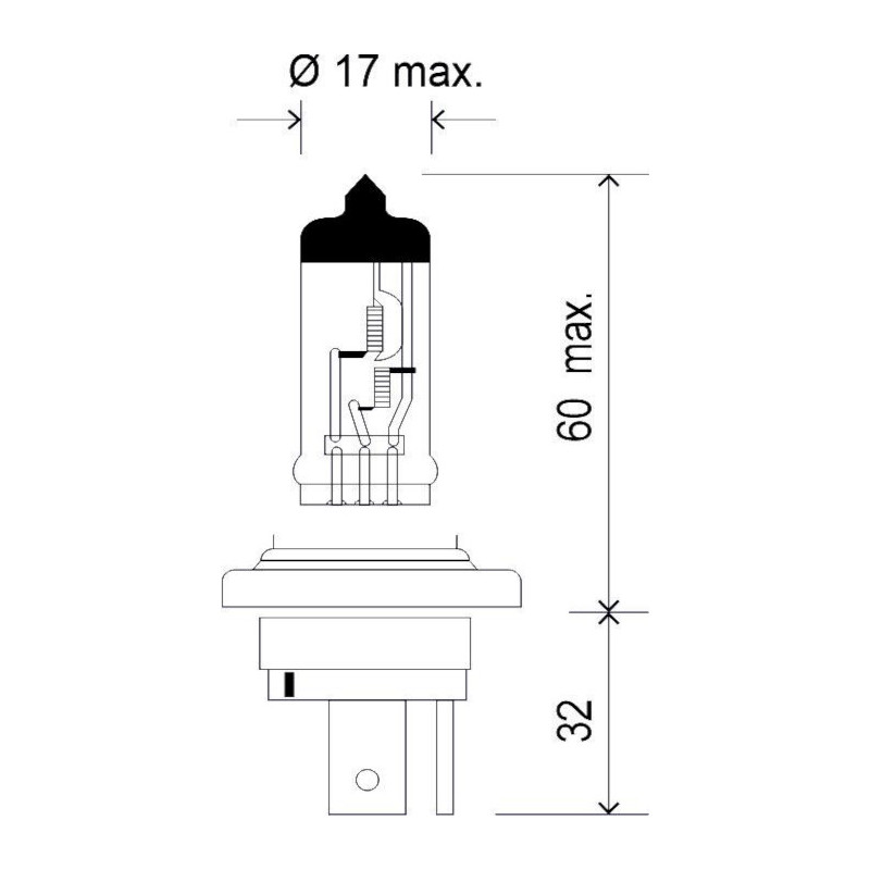 H4 24V 75/70W P43t H4SLAV24