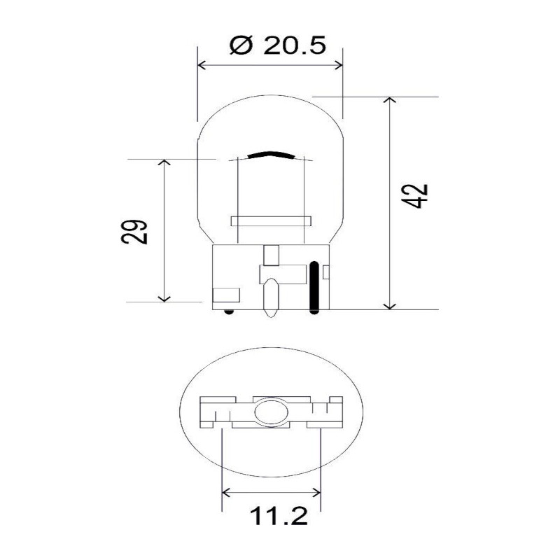 WY21W 12V 21W WX3x16d WY21WSLA